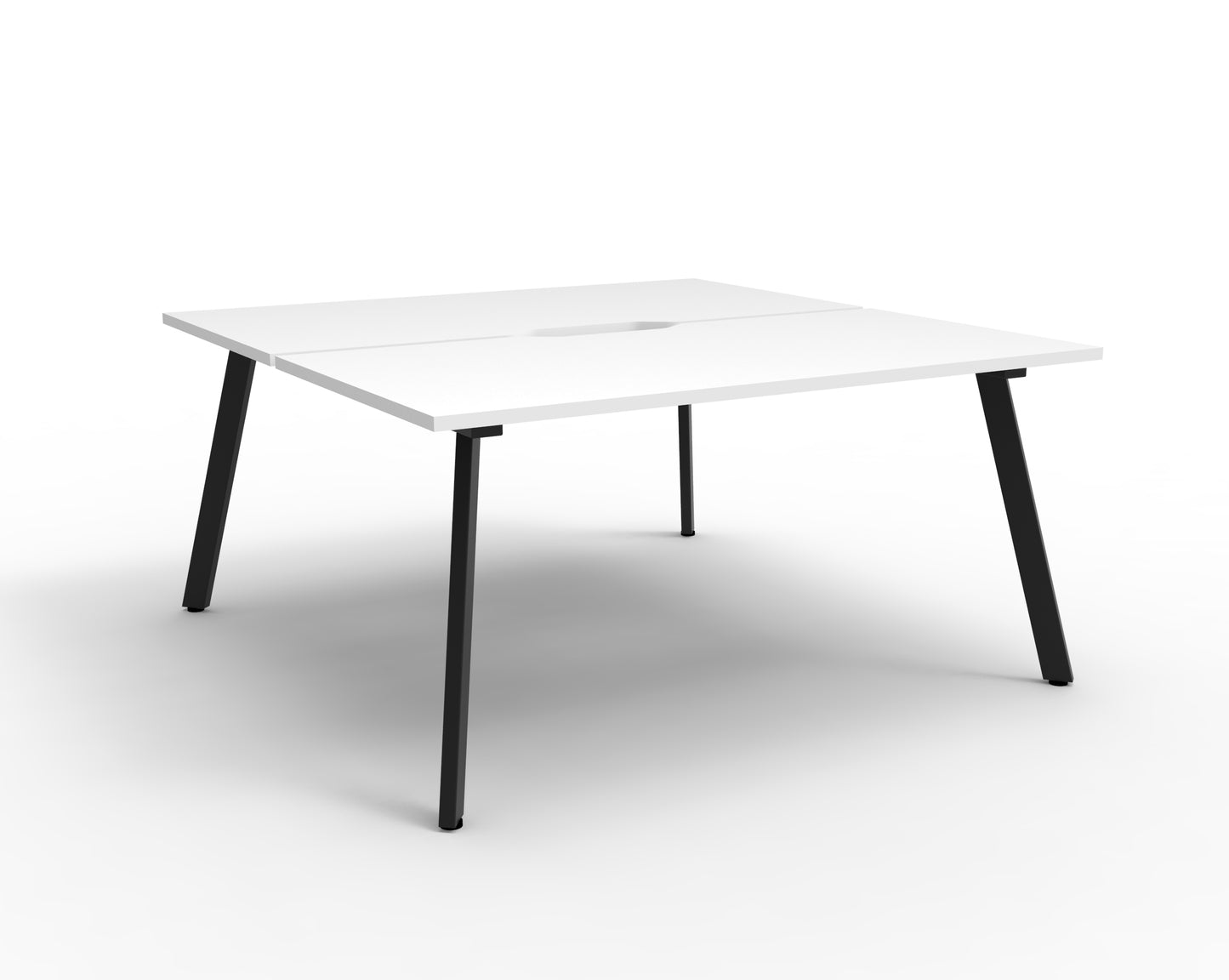 Delux Eternity Back to Back Workstation - POD Of 2 (White)