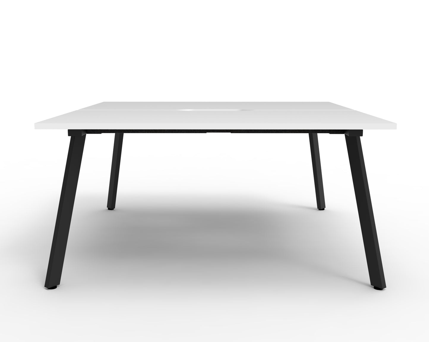 Delux Eternity Back to Back Workstation - POD Of 2 (White)