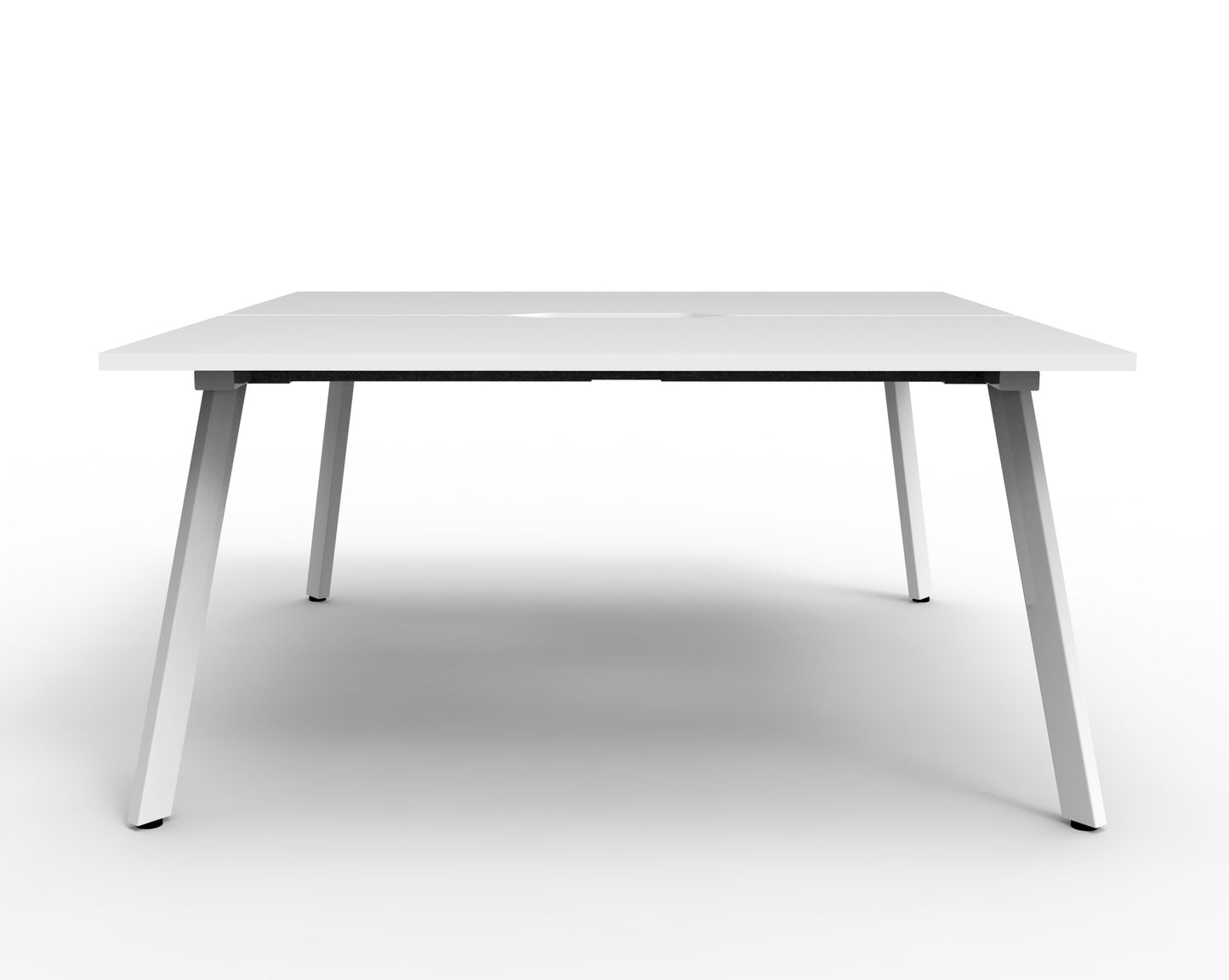 Eternity 2 Person Double Sided Workstation (White)