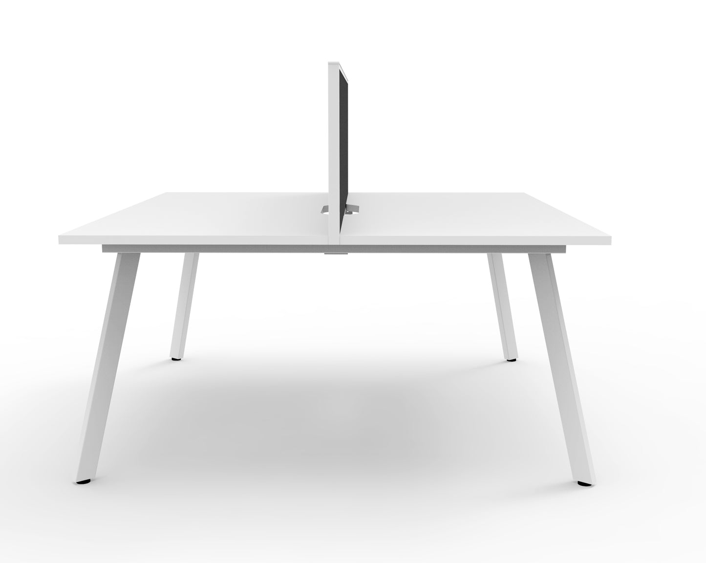Eternity 2 Person Double Sided Back to Back Workstation Desk with a screen