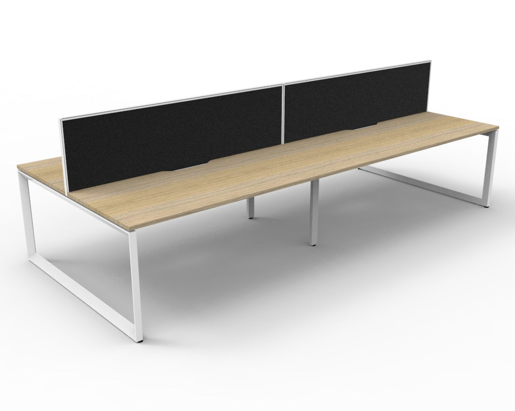 Delux Infinity Back to Back Loop Leg Workstation - POD Of 4