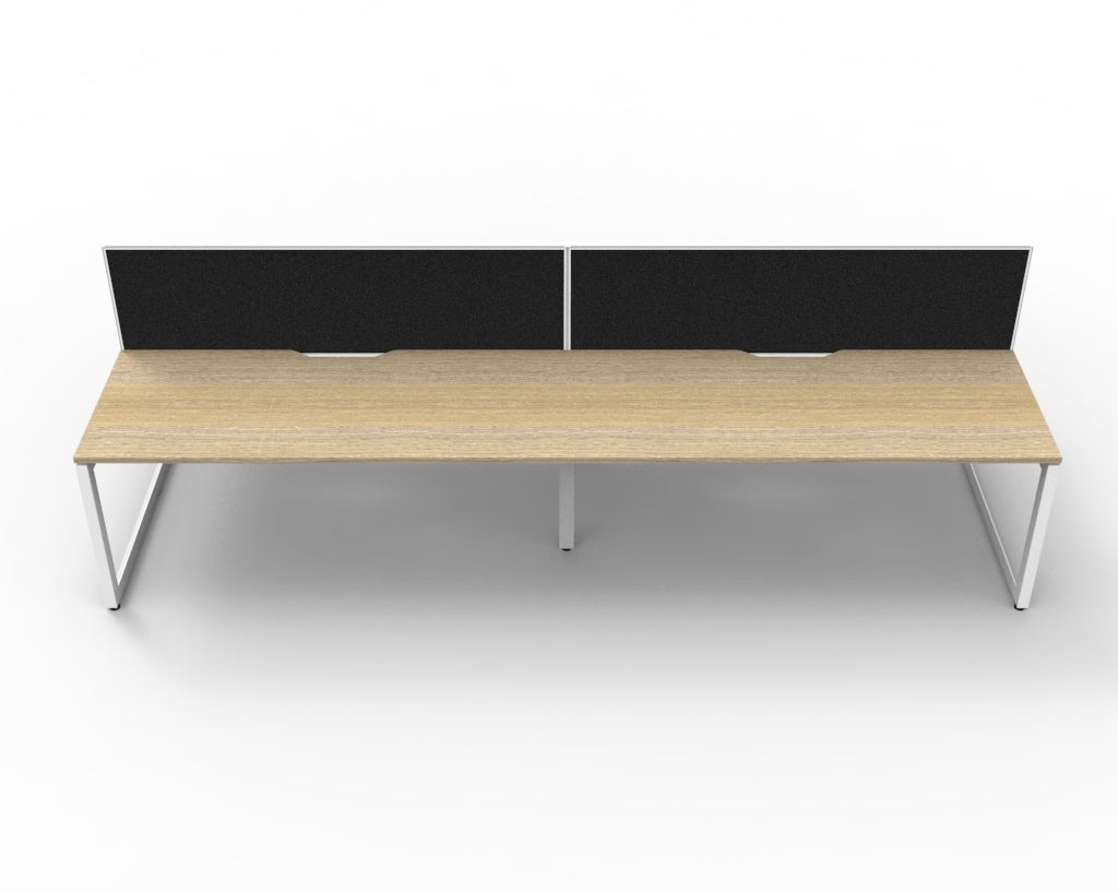 Delux Infinity Back to Back Loop Leg Workstation - POD Of 4
