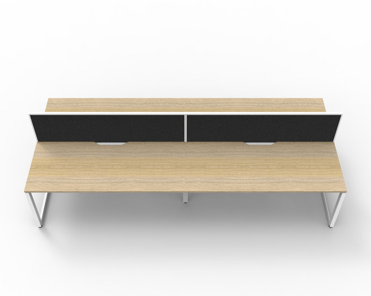 Delux Infinity Back to Back Loop Leg Workstation - POD Of 4