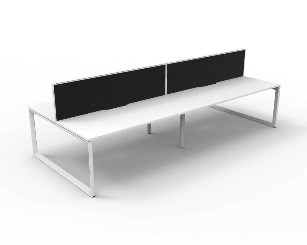 Delux Infinity Back to Back Loop Leg Workstation - POD Of 4