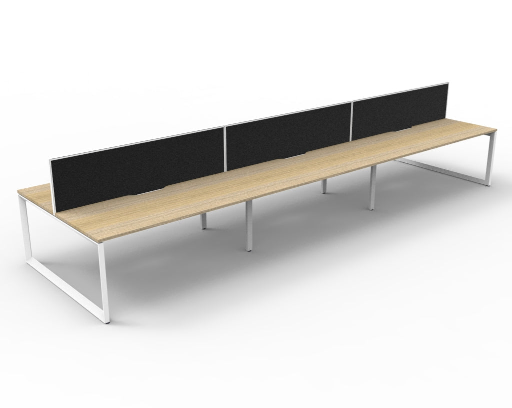Delux Infinity Back to Back Loop Leg Workstation - POD Of 6