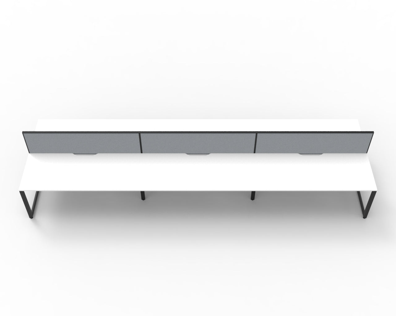 Delux Infinity Back to Back Loop Leg Workstation - POD Of 6