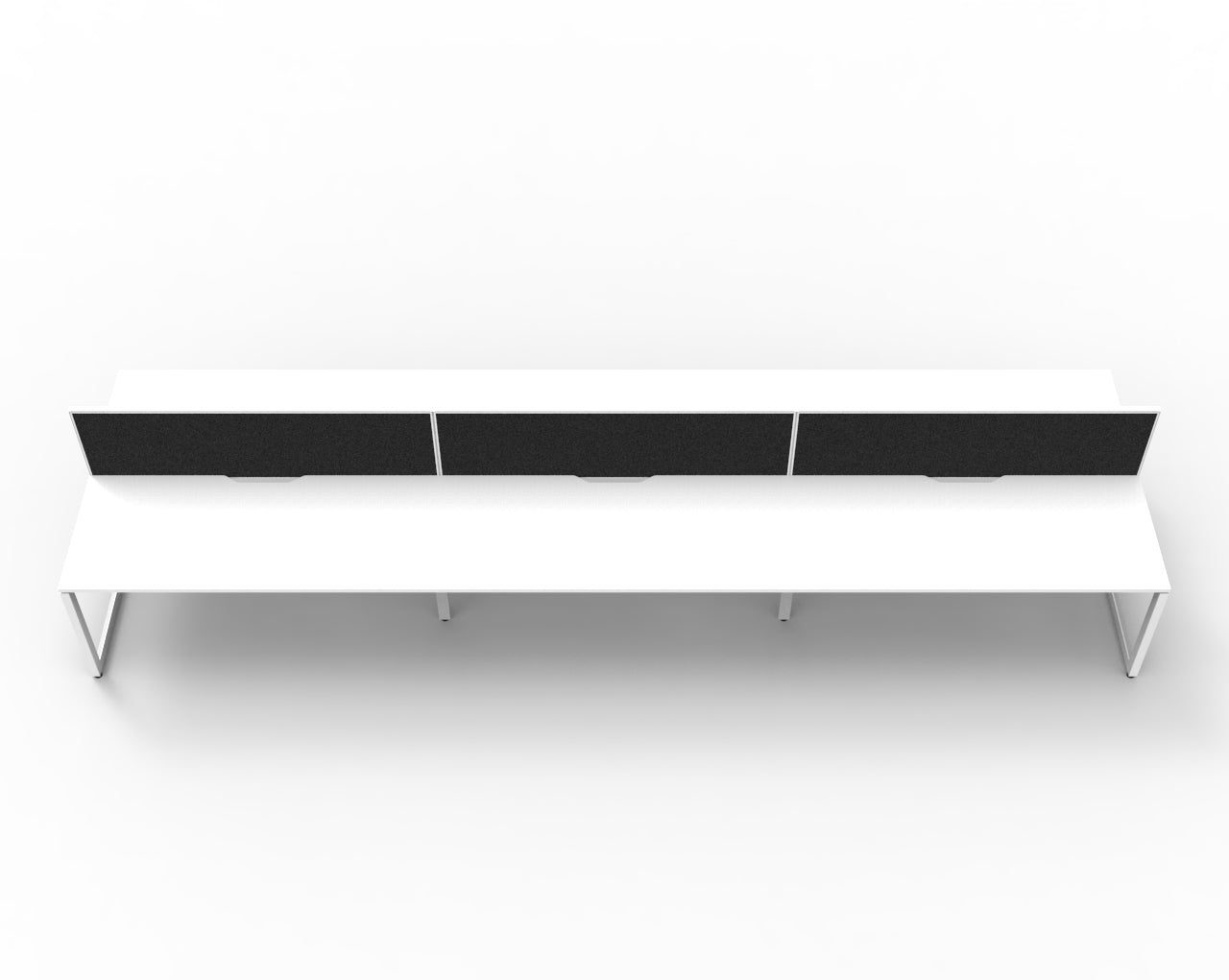 Delux Infinity Back to Back Loop Leg Workstation - POD Of 6