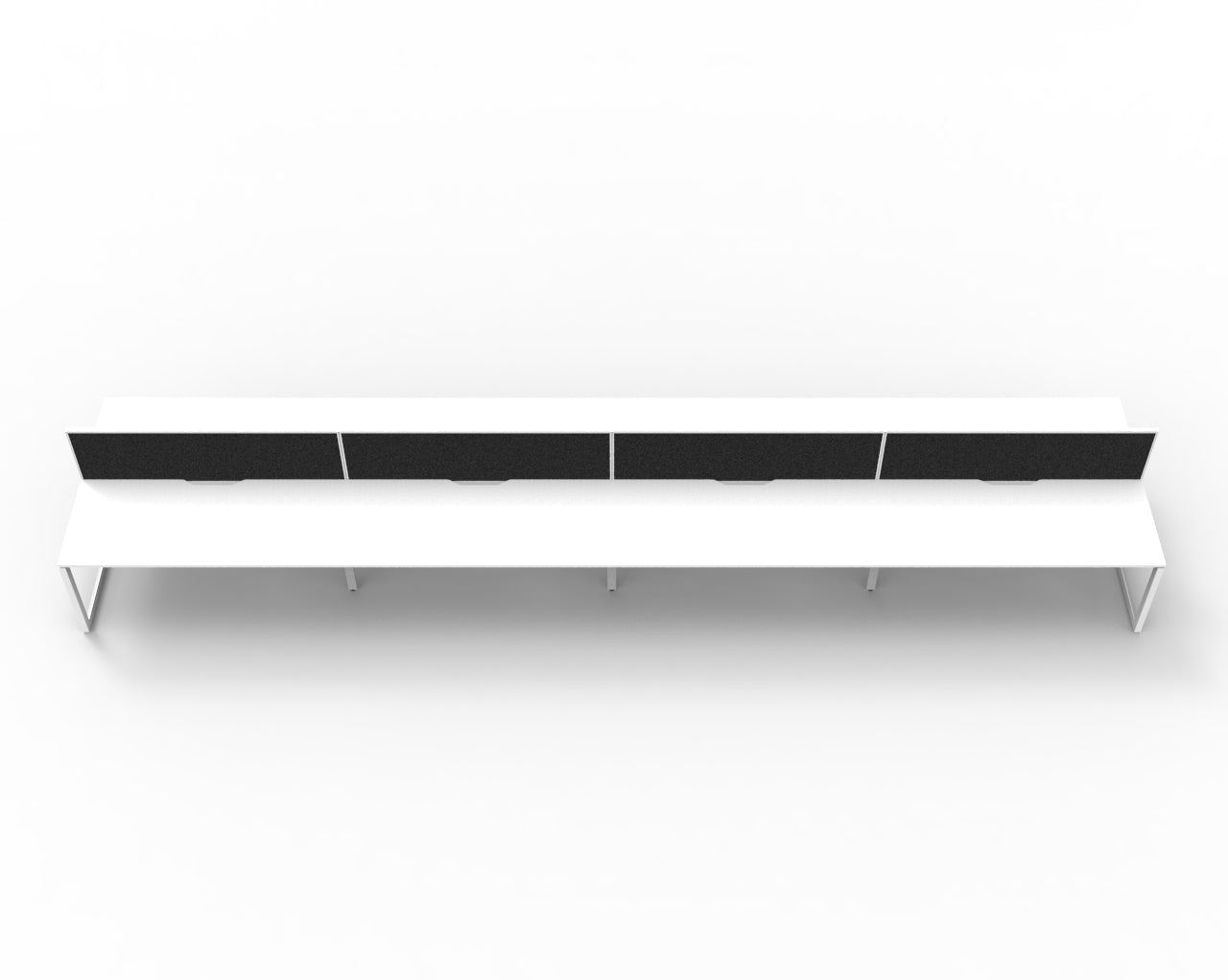 Delux Infinity Back to Back Loop Leg Workstation - POD Of 8