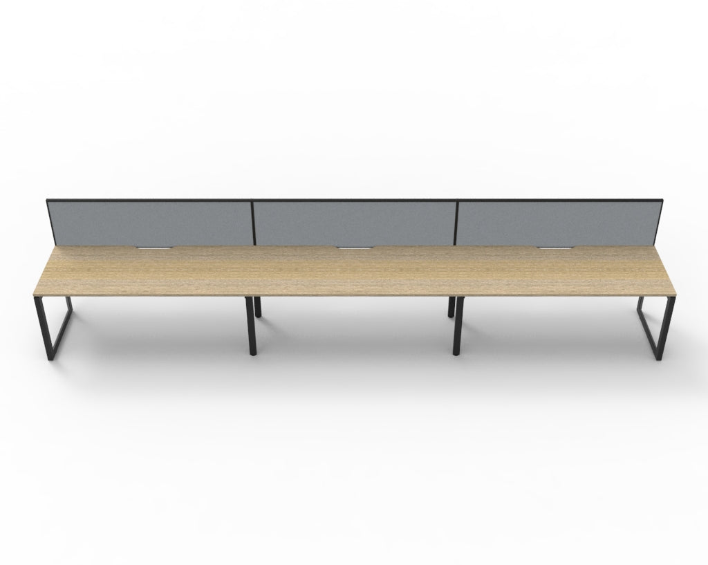 Delux Infinity Single Sided Loop Leg Workstation - POD Of 3