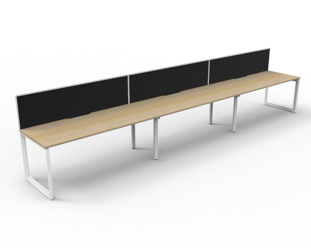 Delux Infinity Single Sided Loop Leg Workstation - POD Of 3