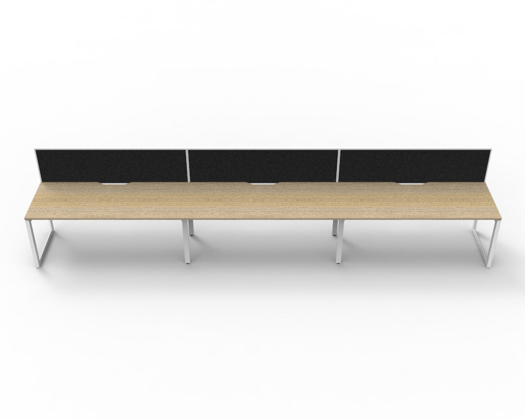 Delux Infinity Single Sided Loop Leg Workstation - POD Of 3