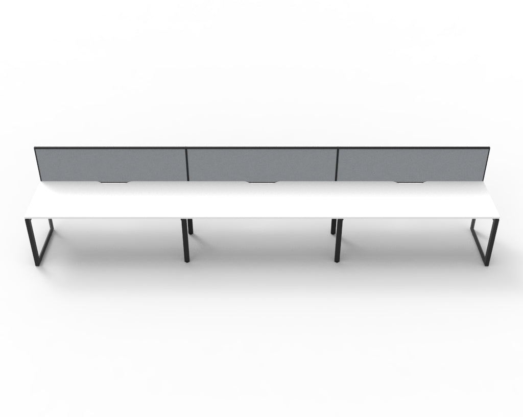Delux Infinity Single Sided Loop Leg Workstation - POD Of 3