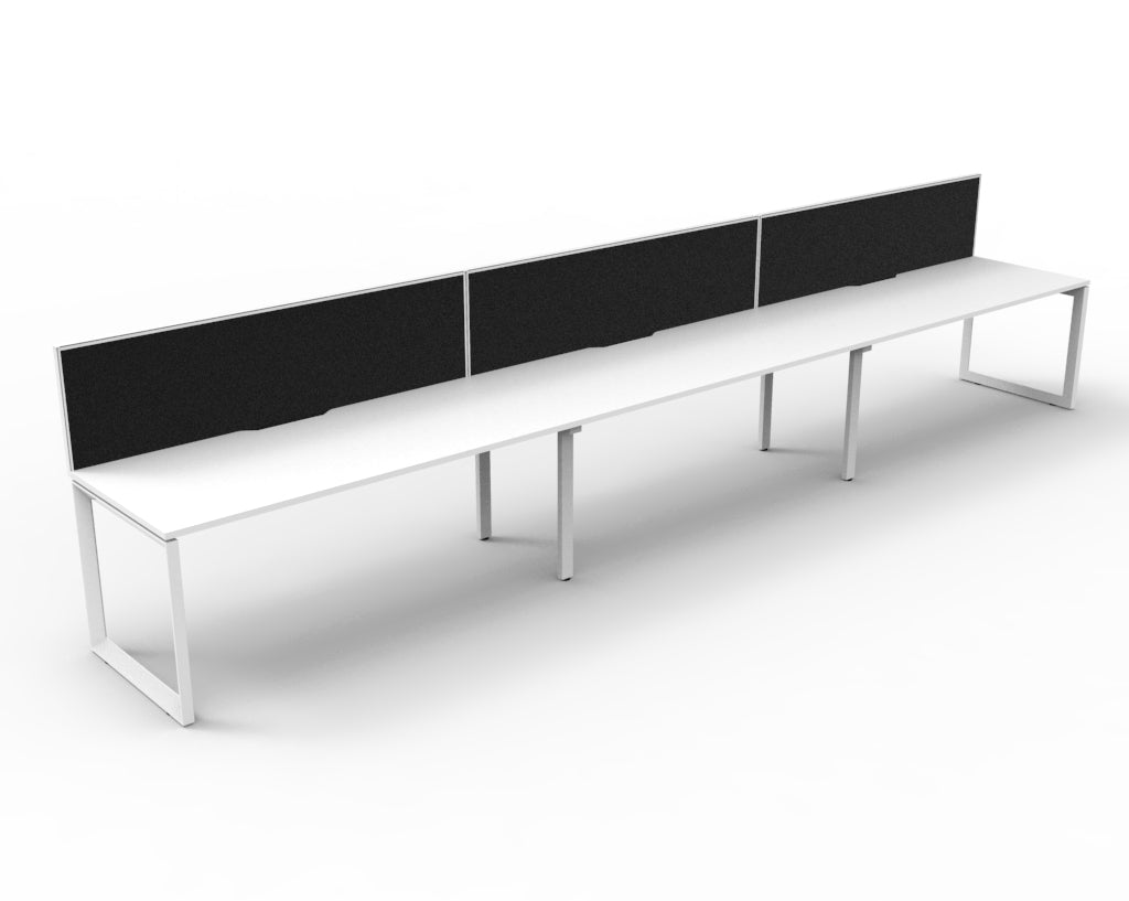 Delux Infinity Single Sided Loop Leg Workstation - POD Of 3