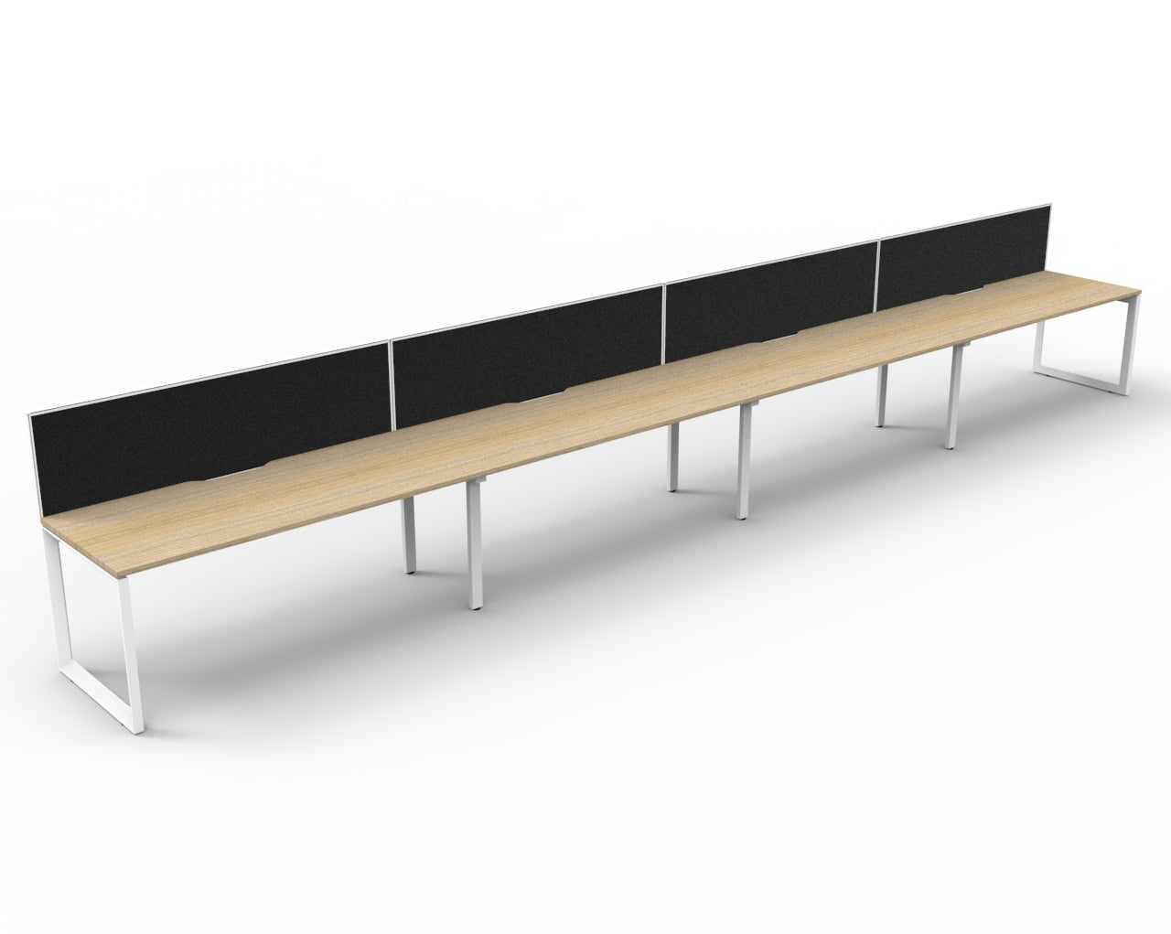 Delux Infinity Single Sided Loop Leg Workstation - POD Of 4