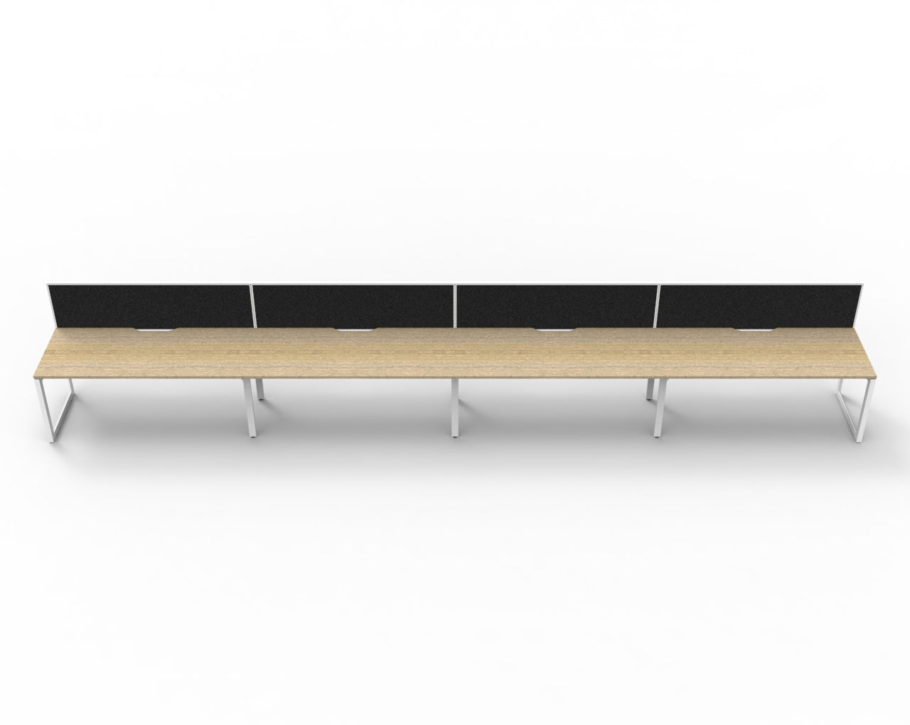 Delux Infinity Single Sided Loop Leg Workstation - POD Of 4