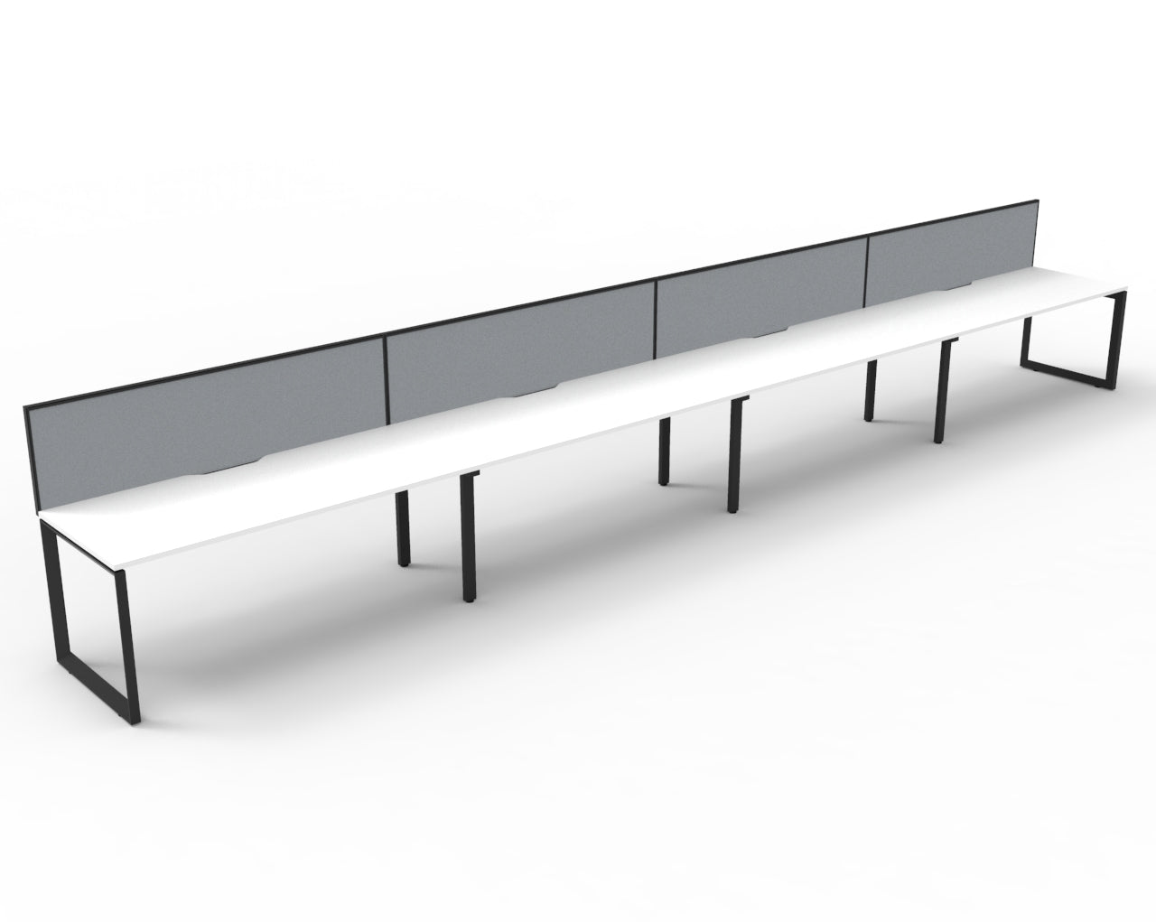 Delux Infinity Single Sided Loop Leg Workstation - POD Of 4