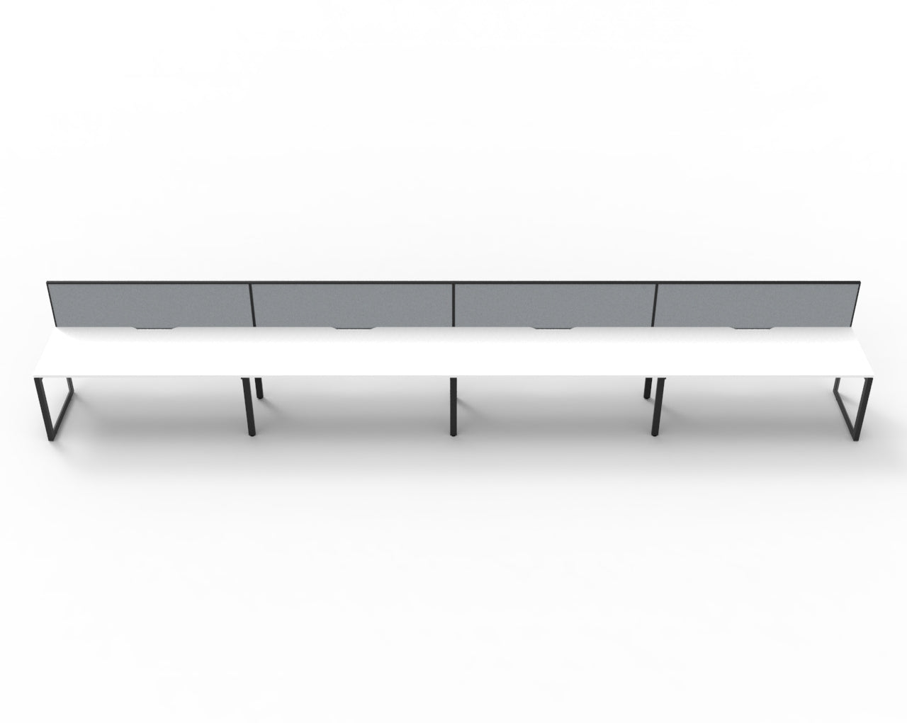 Delux Infinity Single Sided Loop Leg Workstation - POD Of 4