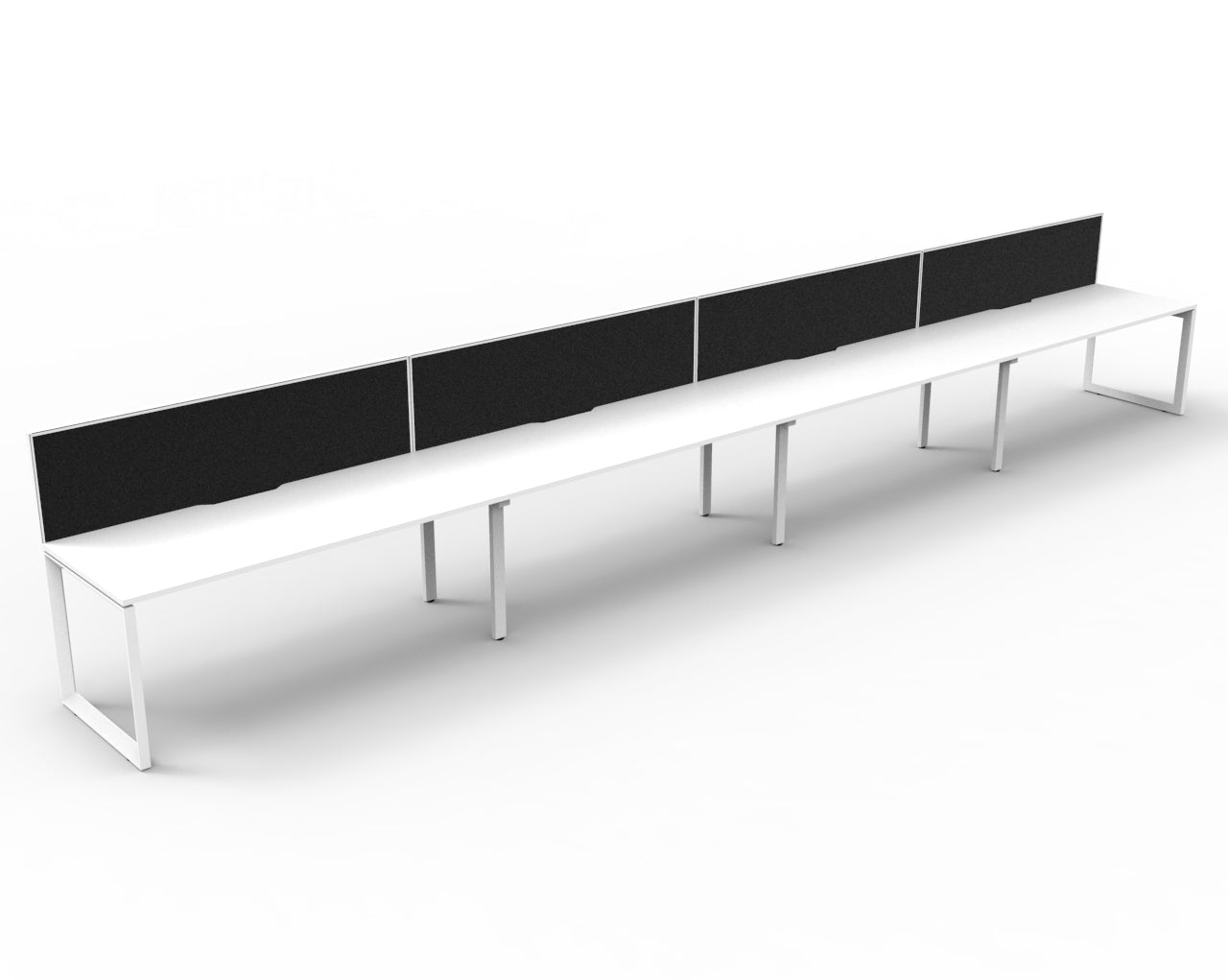 Delux Infinity Single Sided Loop Leg Workstation - POD Of 4