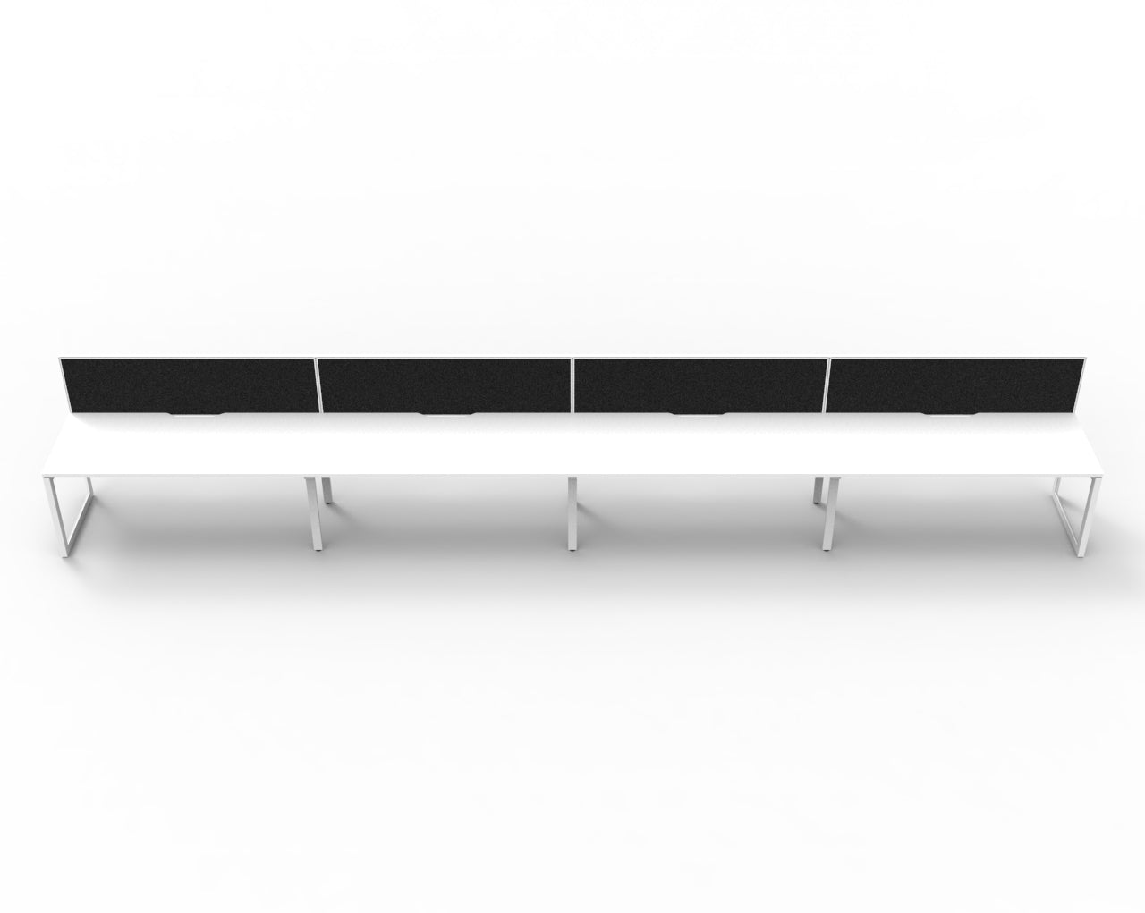 Delux Infinity Single Sided Loop Leg Workstation - POD Of 4
