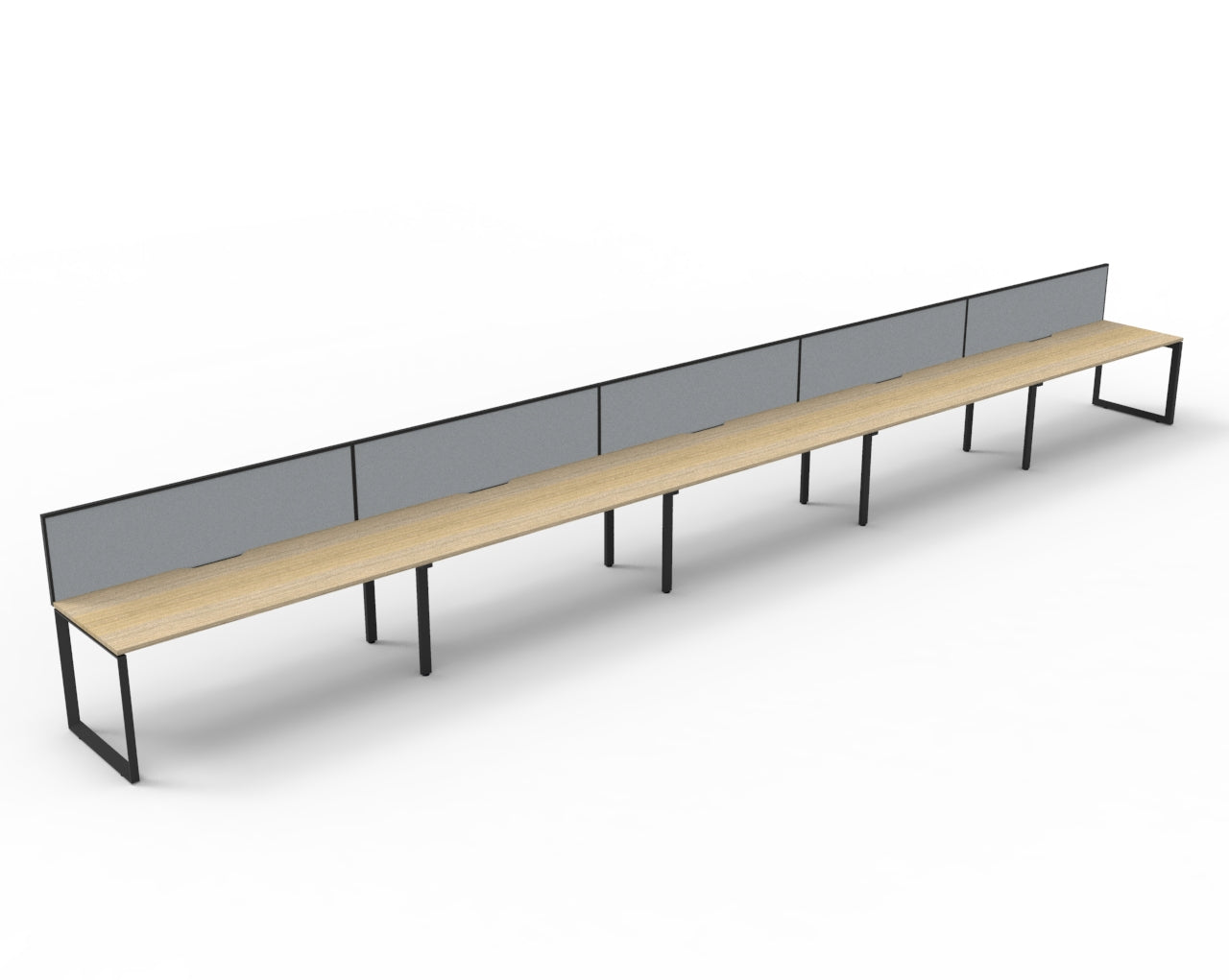 Delux Infinity Single Sided Loop Leg Workstation - POD Of 5