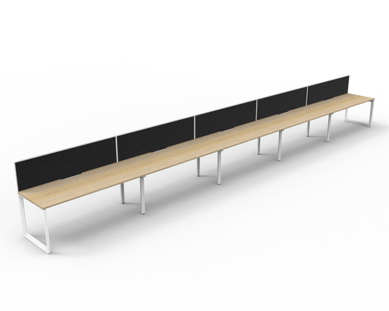 Delux Infinity Single Sided Loop Leg Workstation - POD Of 5