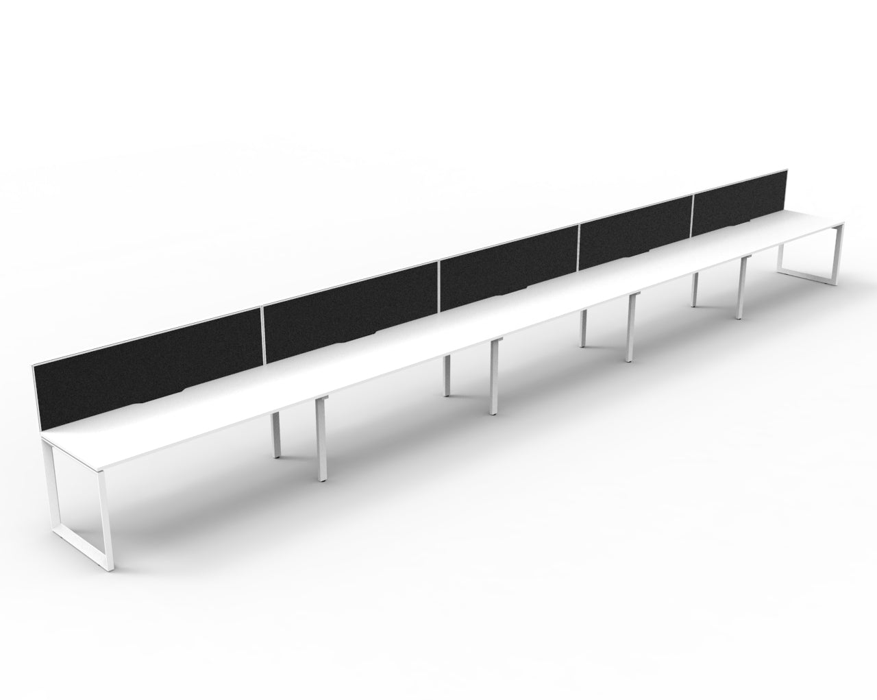 Delux Infinity Single Sided Loop Leg Workstation - POD Of 5
