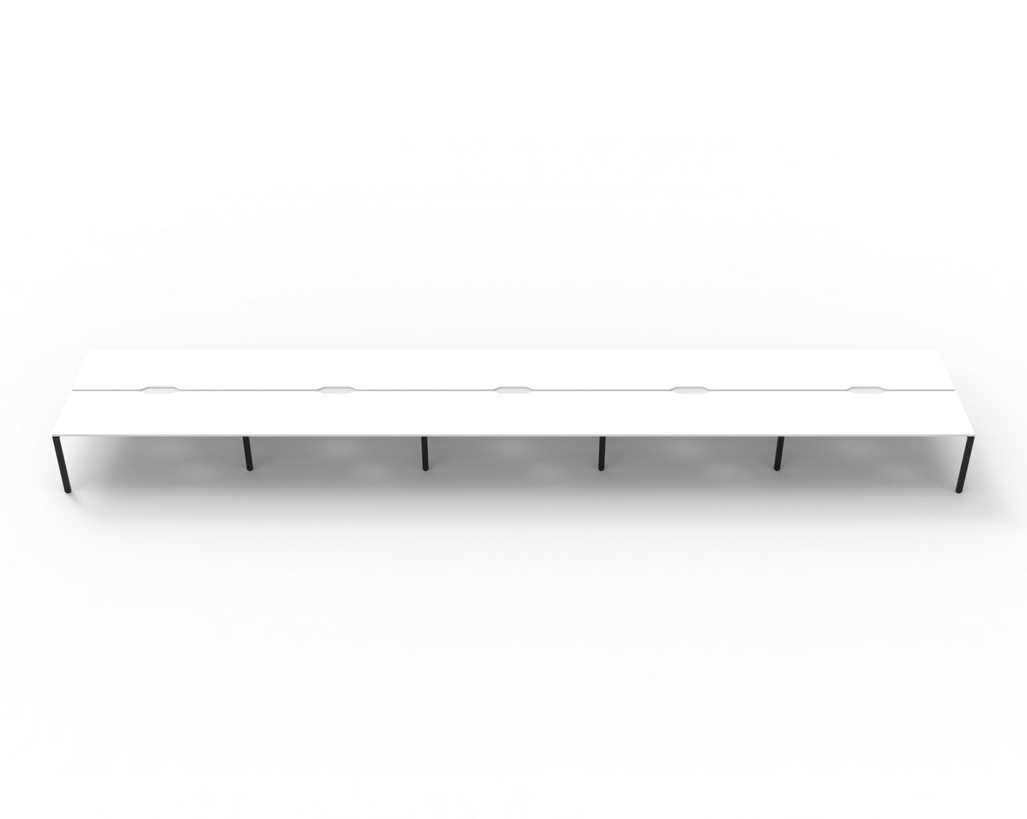 Delux Infinity Back to Back Profile Leg Workstation - POD Of 10