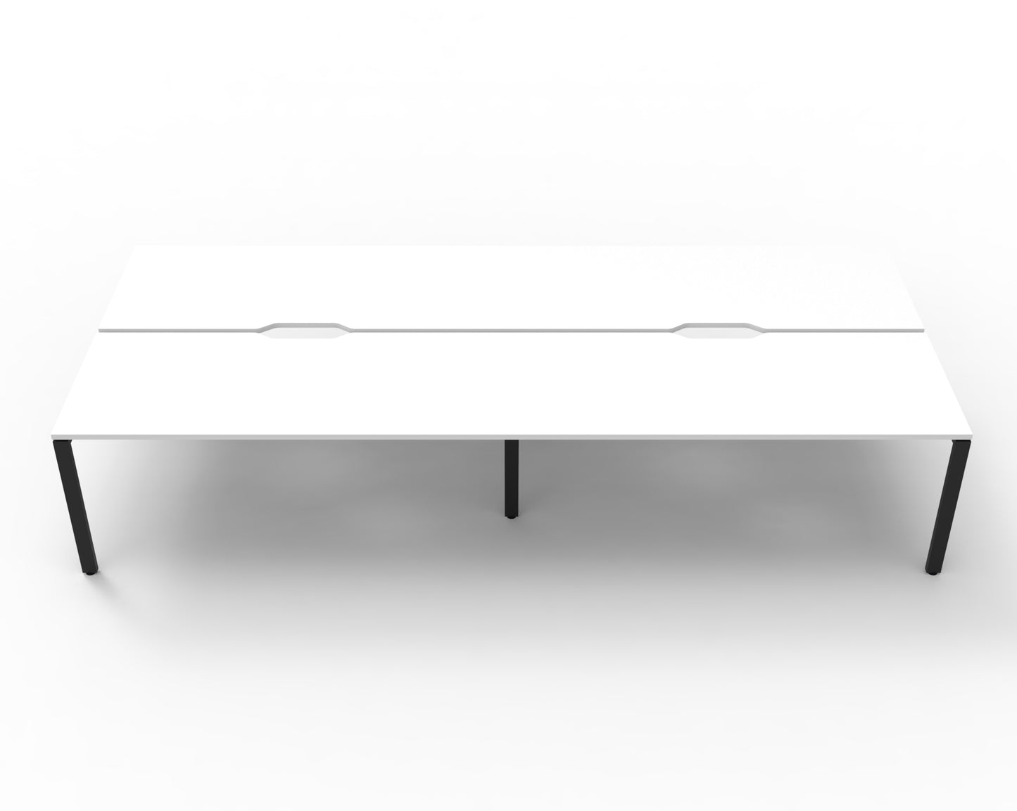 Delux Infinity Back to Back Profile Leg Workstation - POD Of 4