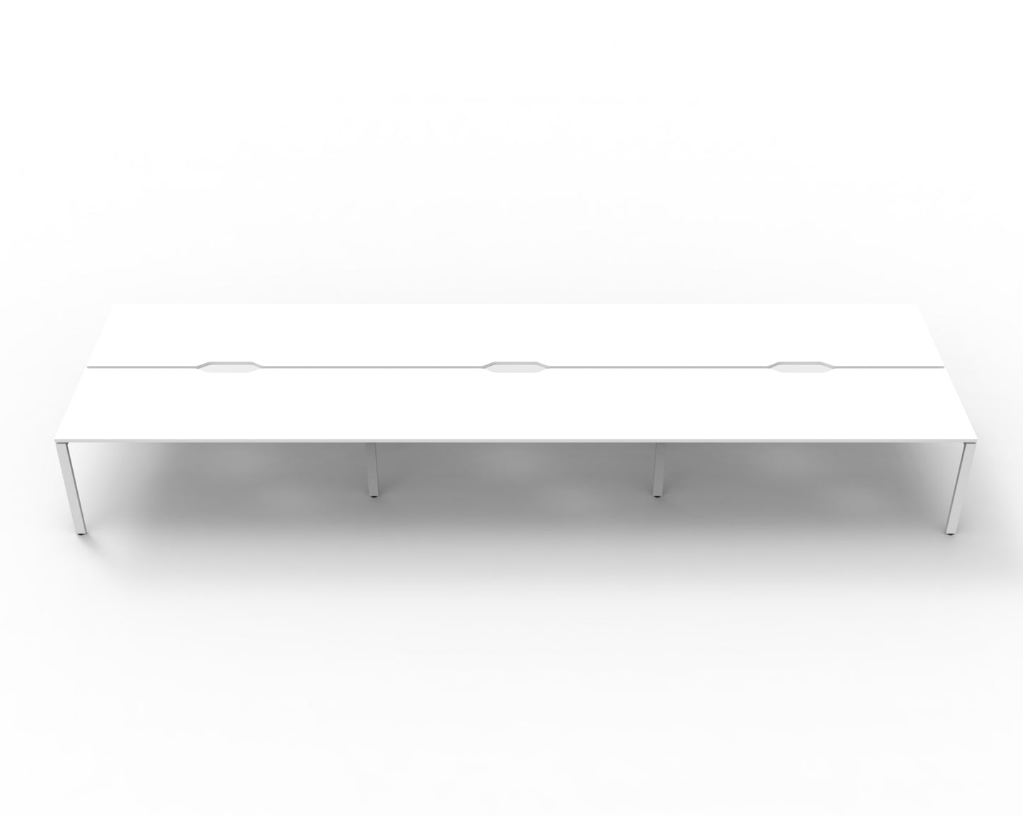 Delux Infinity Back to Back Profile Leg Workstation - POD Of 6