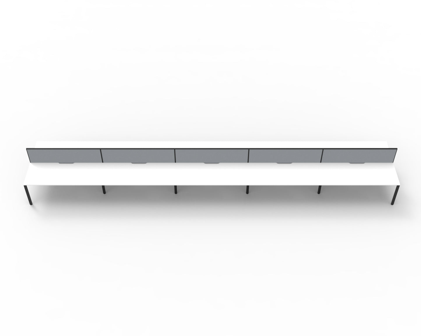 Delux Infinity Back to Back Profile Leg Workstation - POD Of 10