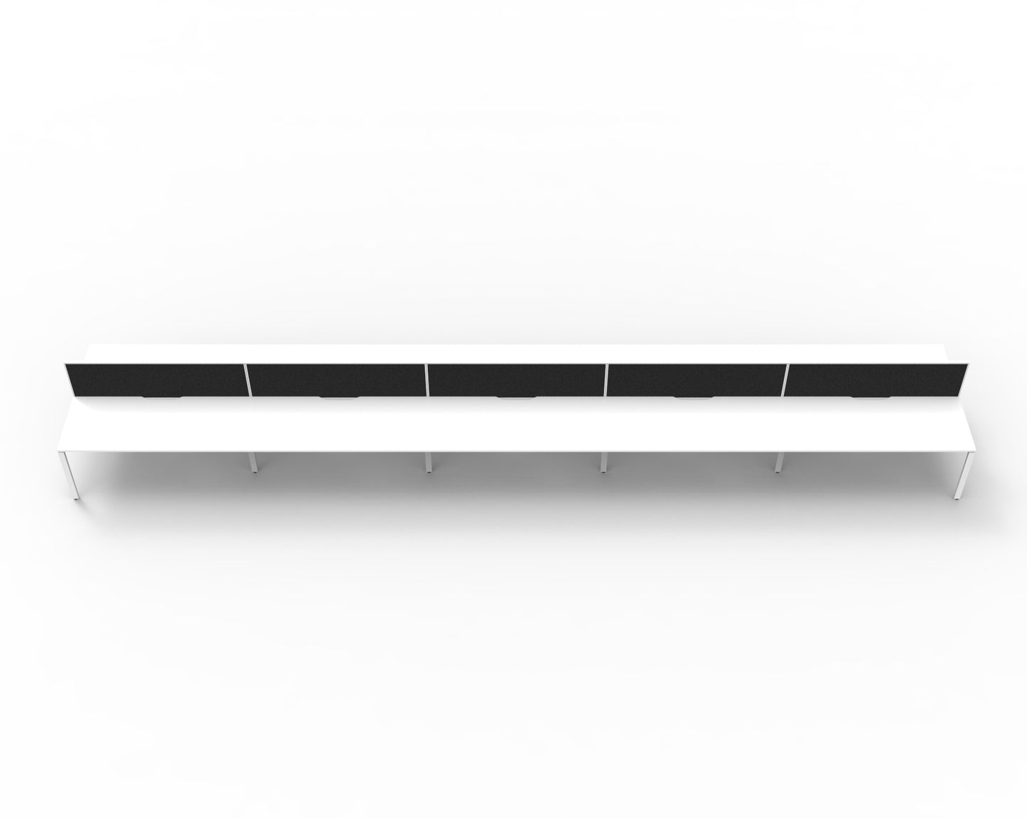 Delux Infinity Back to Back Profile Leg Workstation - POD Of 10