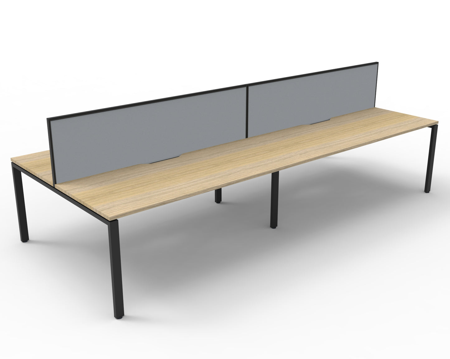 Delux Infinity Back to Back Profile Leg Workstation - POD Of 4