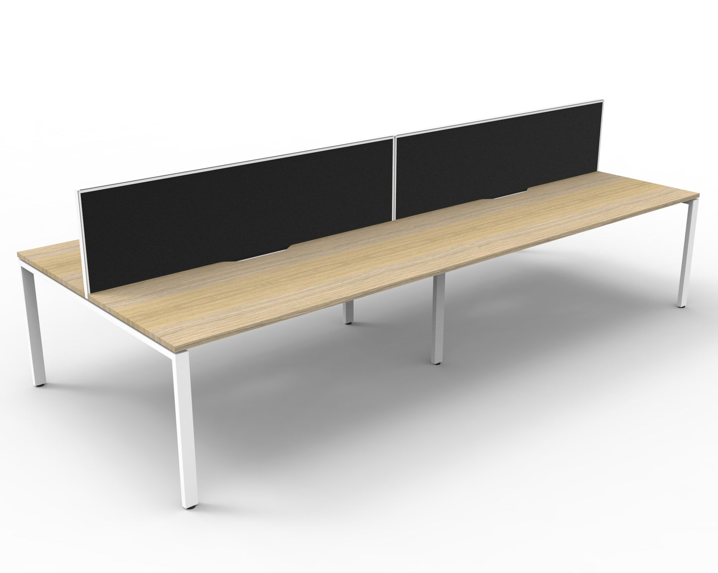Delux Infinity Back to Back Profile Leg Workstation - POD Of 4