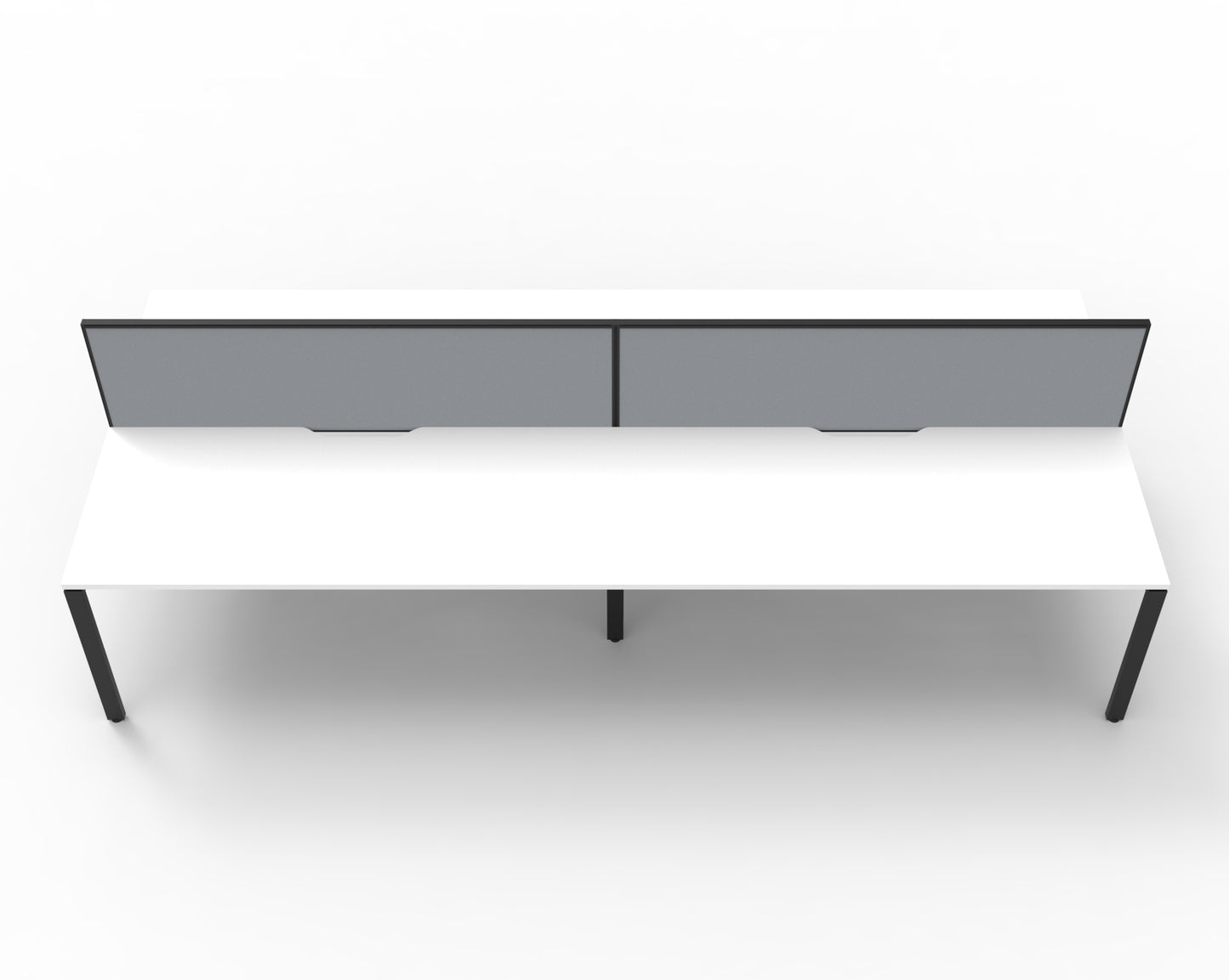 Delux Infinity Back to Back Profile Leg Workstation - POD Of 4