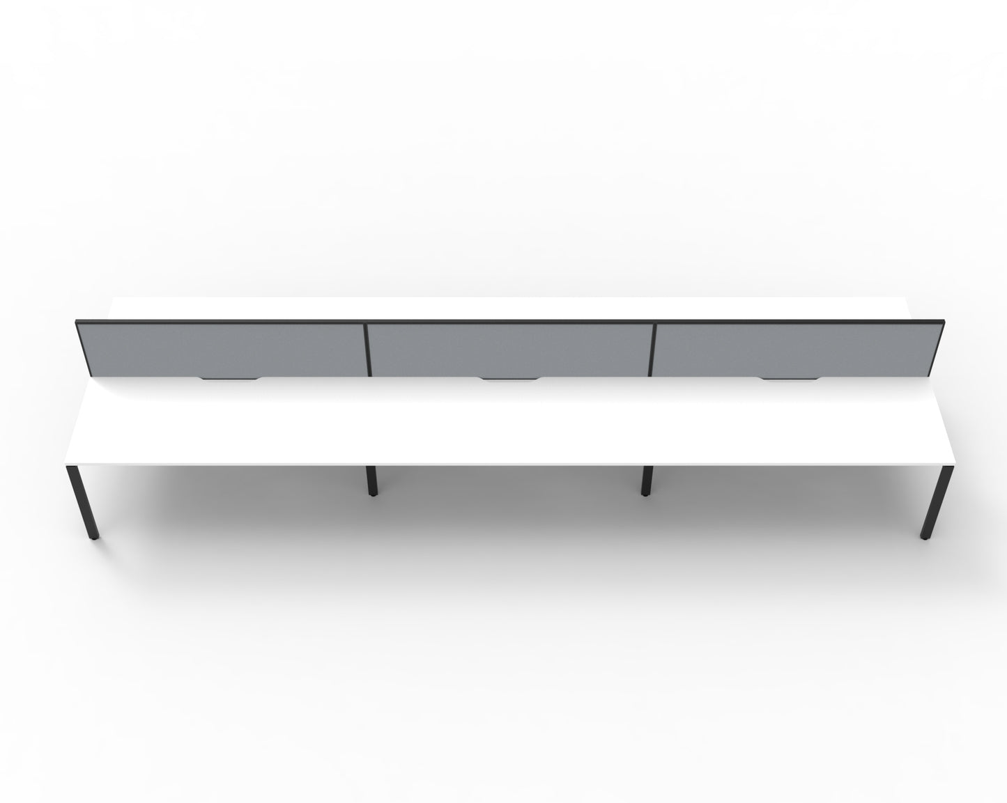 Delux Infinity Back to Back Profile Leg Workstation - POD Of 6