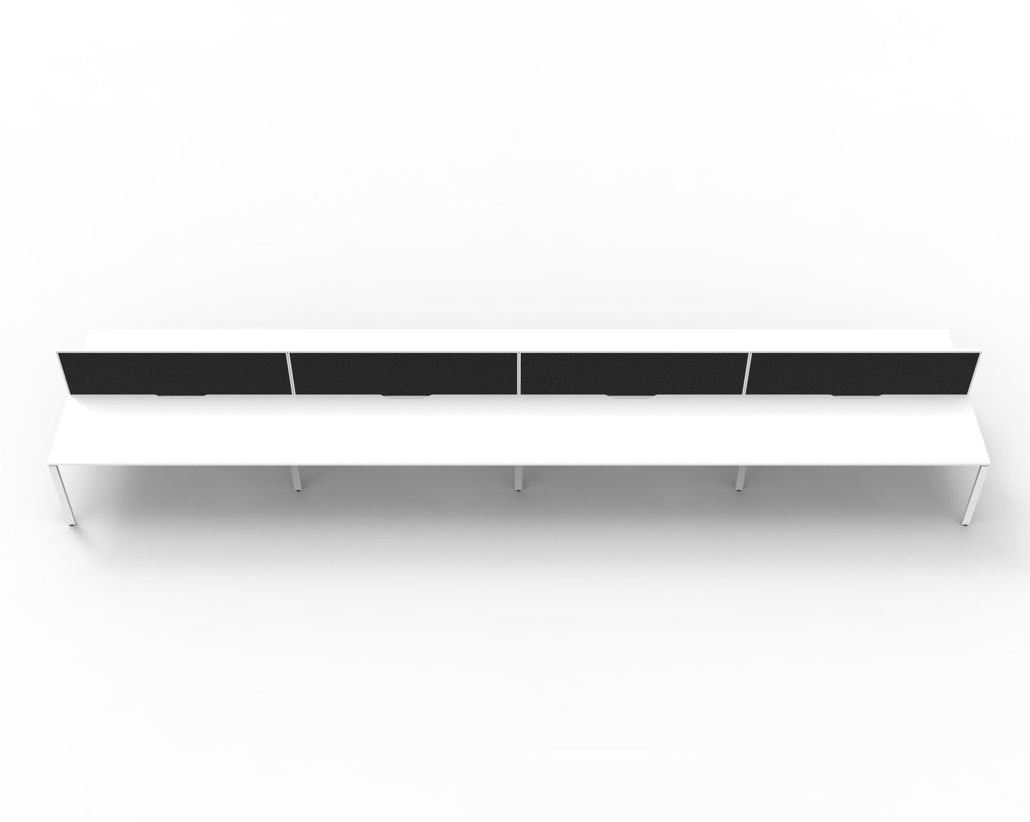 Delux Infinity Back to Back Profile Leg Workstation - POD Of 8