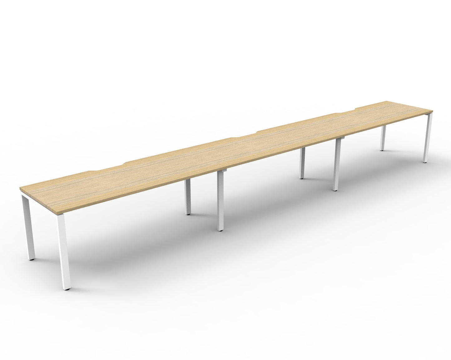 Delux Infinity Single Sided Profile Leg Workstation - POD Of 3