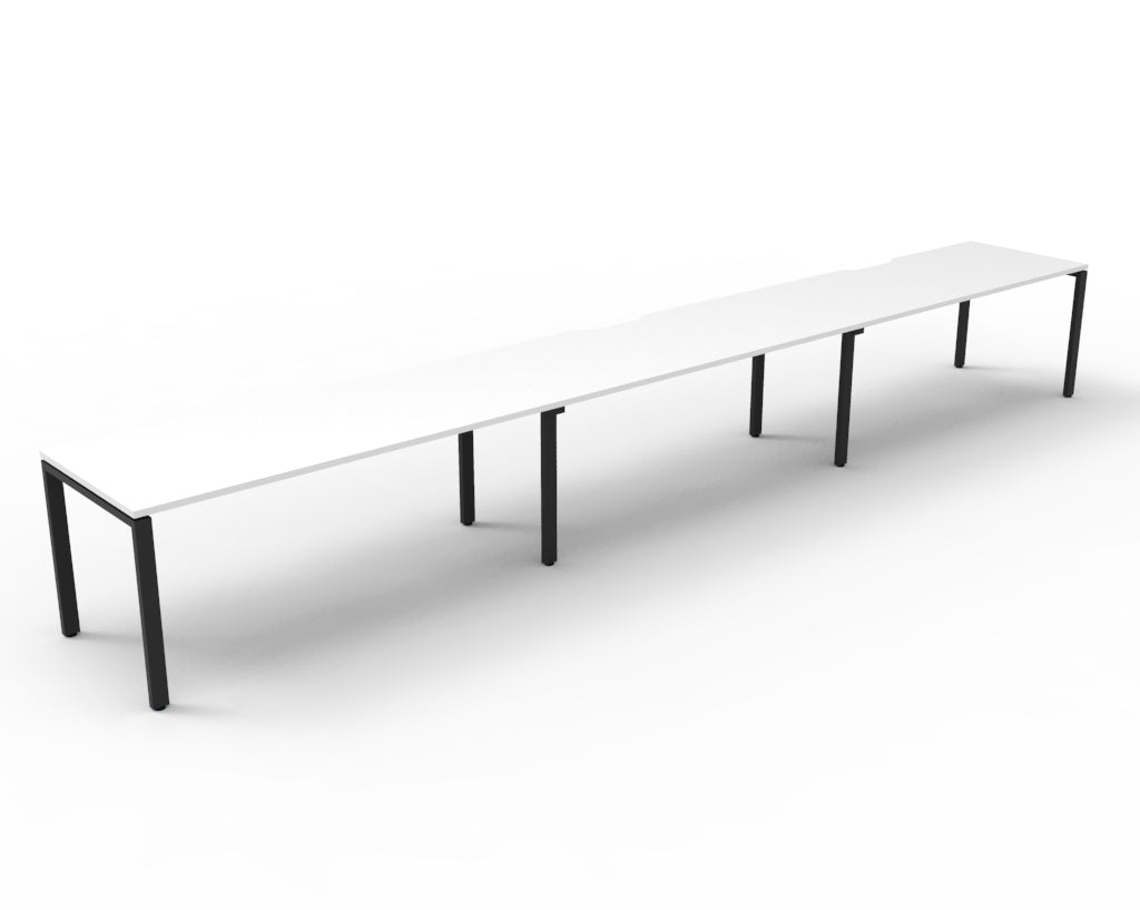 Delux Infinity Single Sided Profile Leg Workstation - POD Of 3