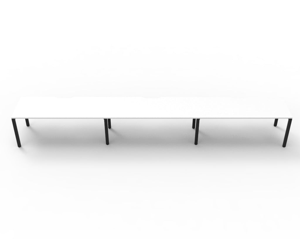Delux Infinity Single Sided Profile Leg Workstation - POD Of 3