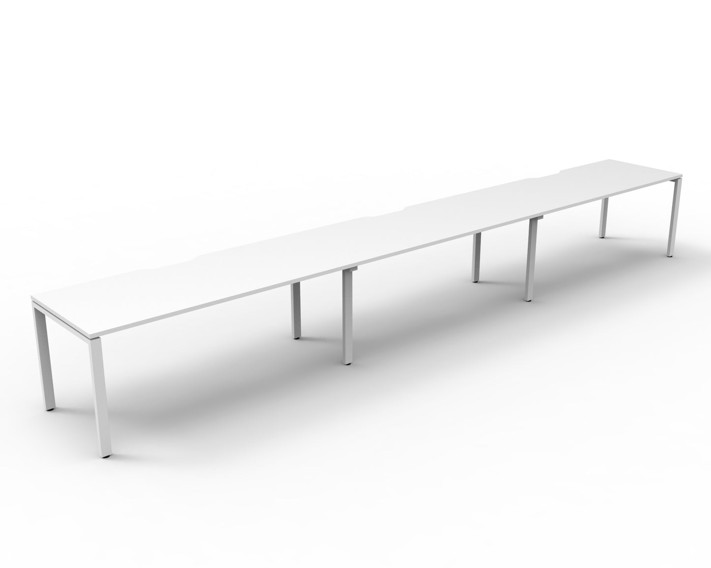 Delux Infinity Single Sided Profile Leg Workstation - POD Of 3