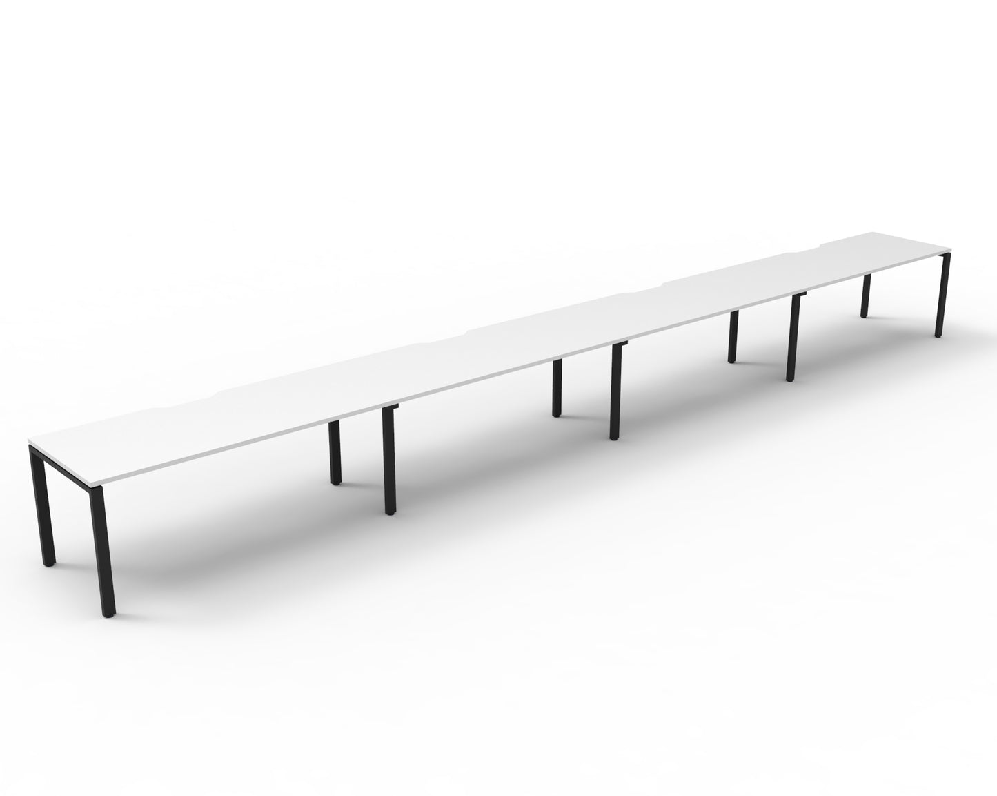 Delux Infinity Single Sided Profile Leg Workstation - POD Of 4