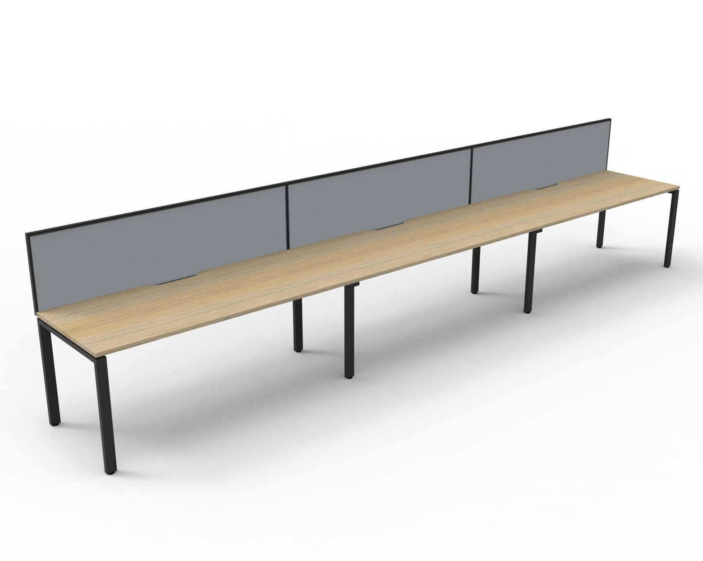 Delux Infinity Single Sided Profile Leg Workstation - POD Of 3