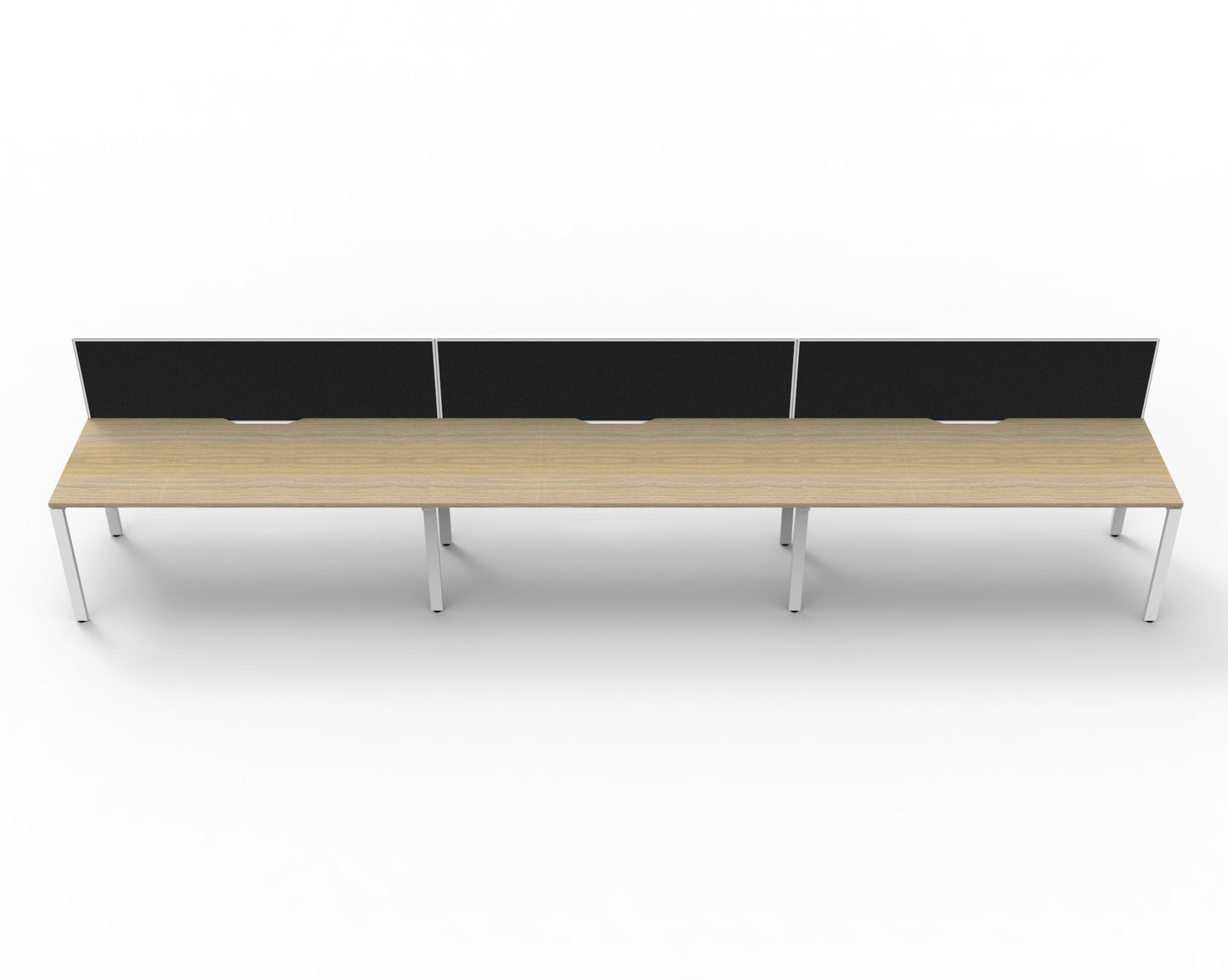 Delux Infinity Single Sided Profile Leg Workstation - POD Of 3