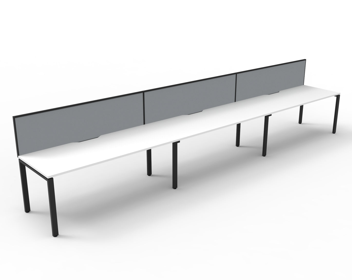 Delux Infinity Single Sided Profile Leg Workstation - POD Of 3
