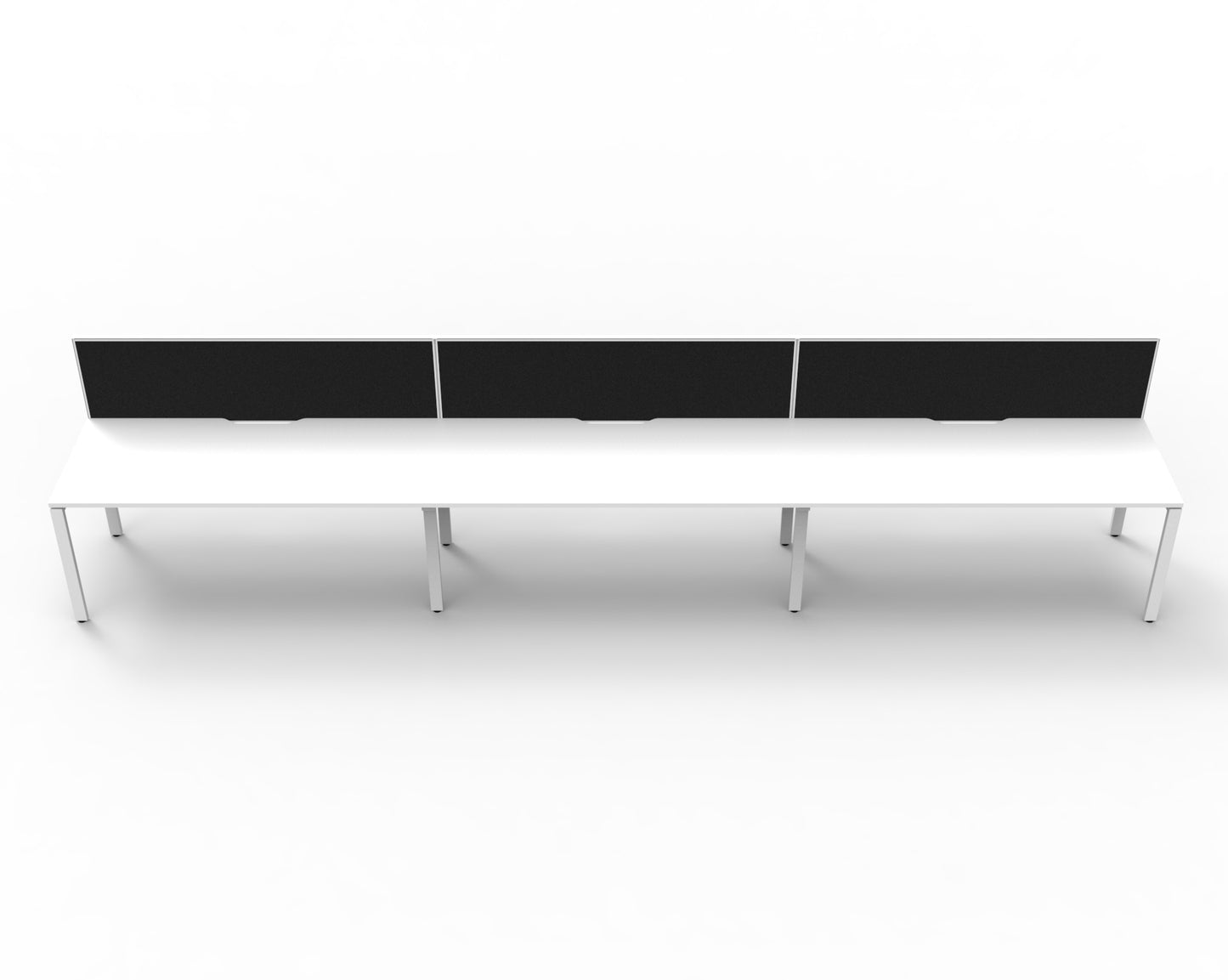 Delux Infinity Single Sided Profile Leg Workstation - POD Of 3