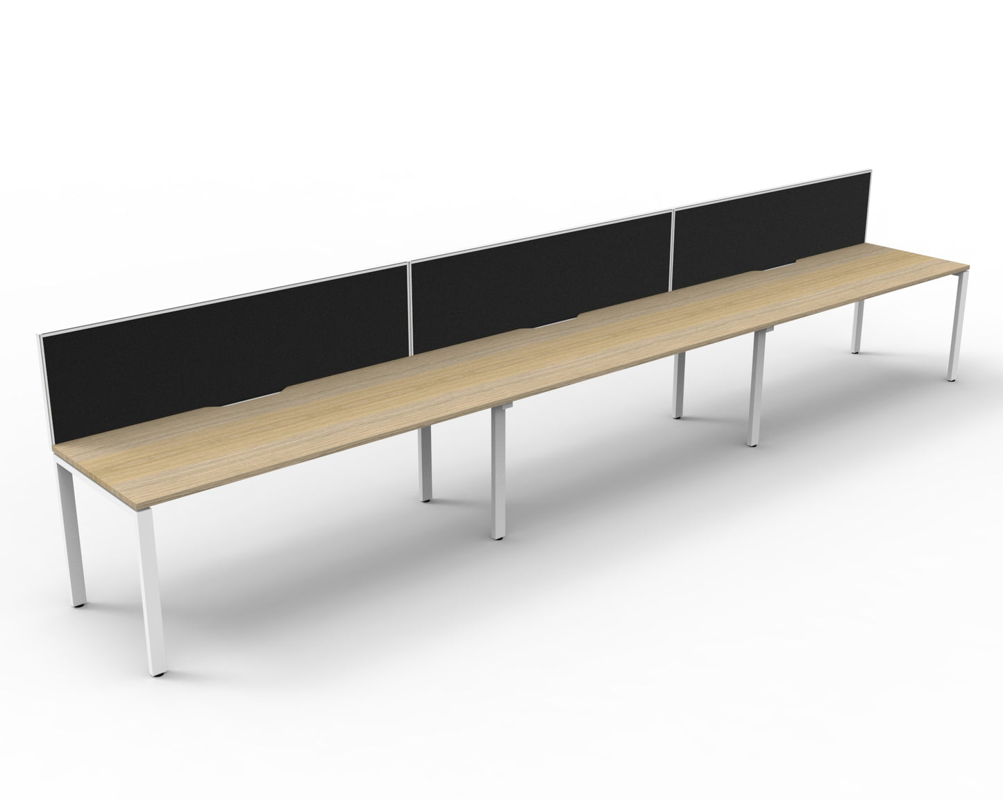 Delux Infinity Single Sided Profile Leg Workstation - POD Of 3