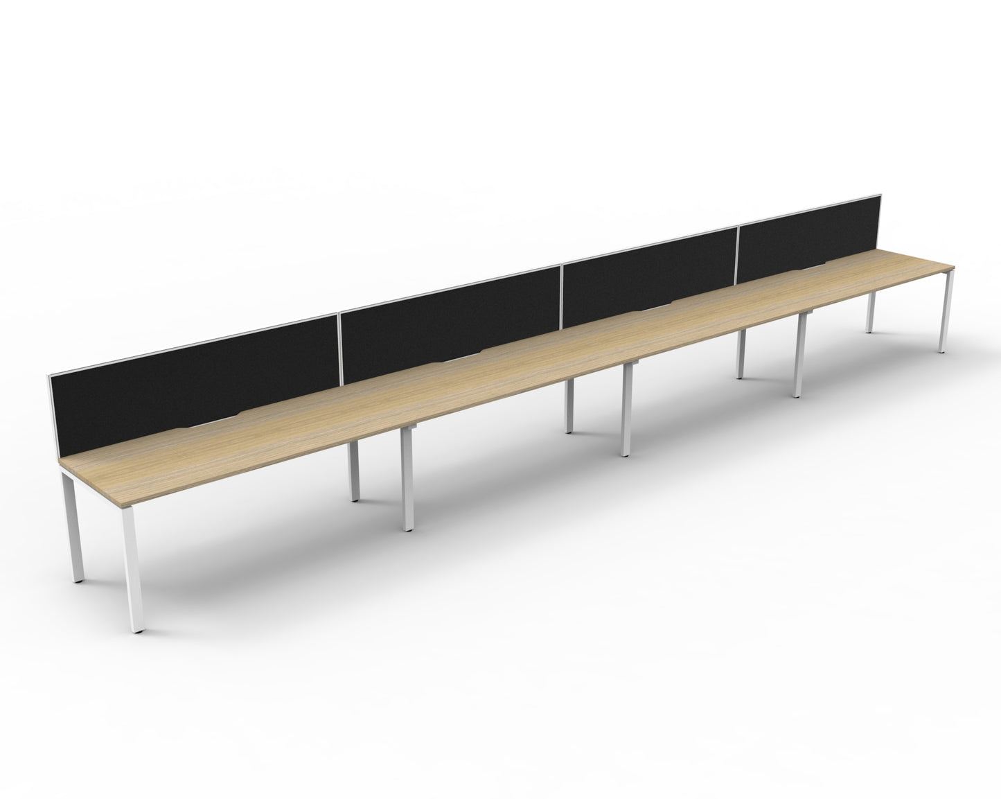 Delux Infinity Single Sided Profile Leg Workstation - POD Of 4