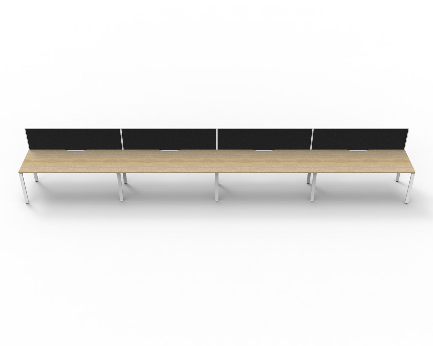 Delux Infinity Single Sided Profile Leg Workstation - POD Of 4