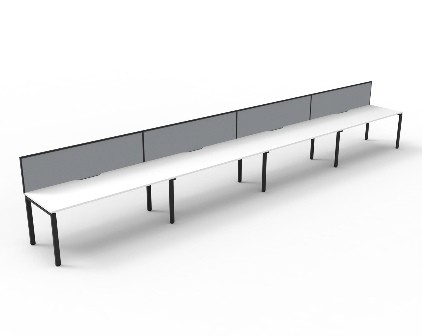 Delux Infinity Single Sided Profile Leg Workstation - POD Of 4