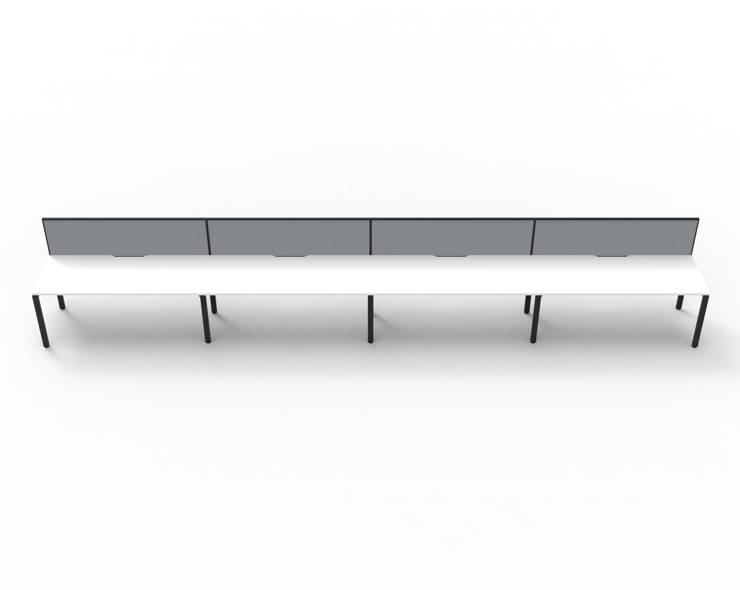Delux Infinity Single Sided Profile Leg Workstation - POD Of 4